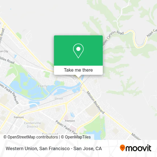 Western Union map