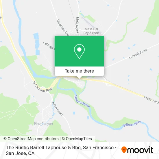 The Rustic Barrell Taphouse & Bbq map