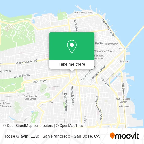 Rose Glavin, L.Ac. map