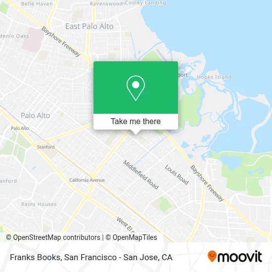 Franks Books map