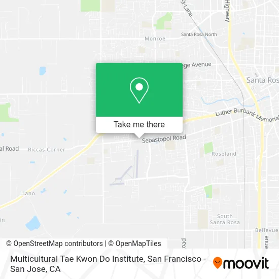 Multicultural Tae Kwon Do Institute map