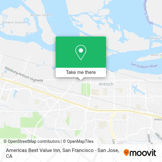Americas Best Value Inn map
