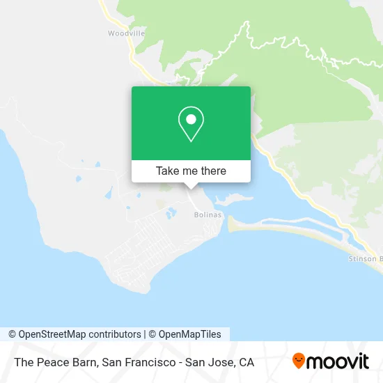 The Peace Barn map