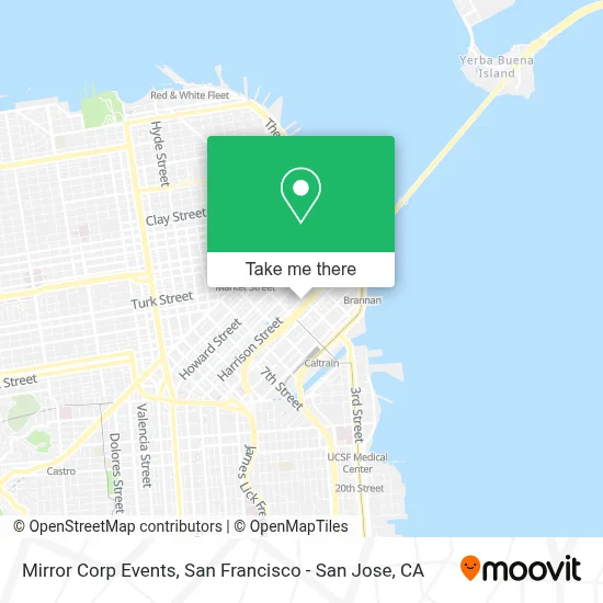 Mirror Corp Events map