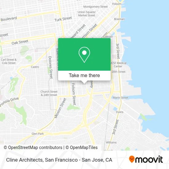 Cline Architects map