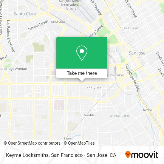 Keyme Locksmiths map