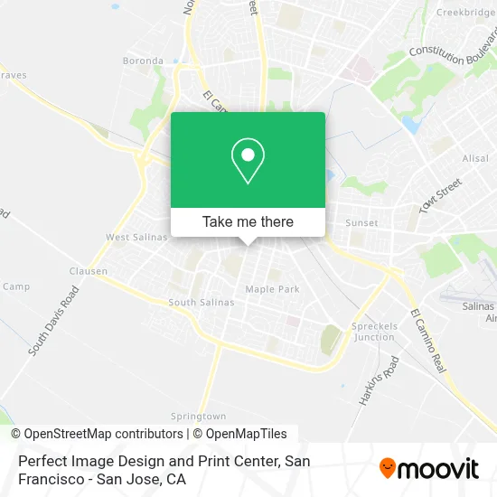 Perfect Image Design and Print Center map