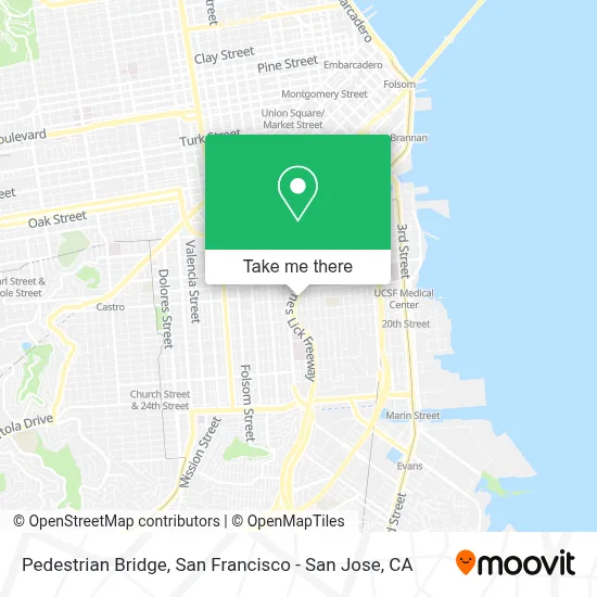 Pedestrian Bridge map