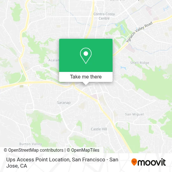 Ups Access Point Location map