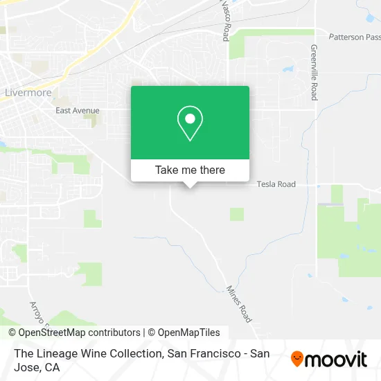 The Lineage Wine Collection map