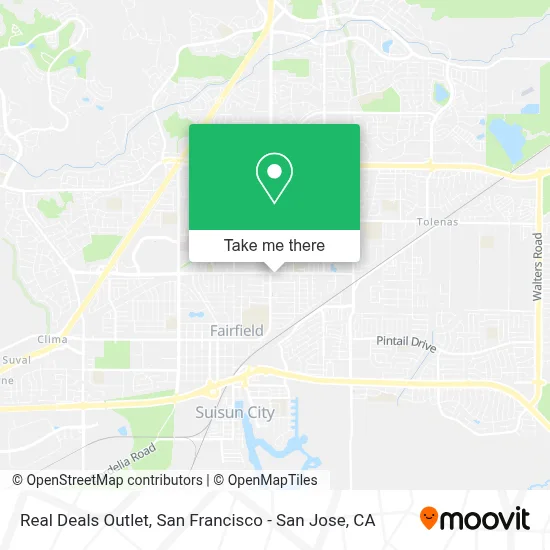 Real Deals Outlet map