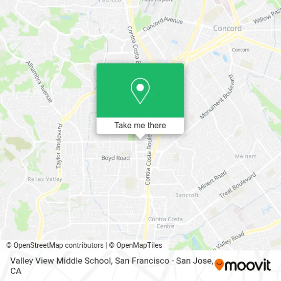 Valley View Middle School map