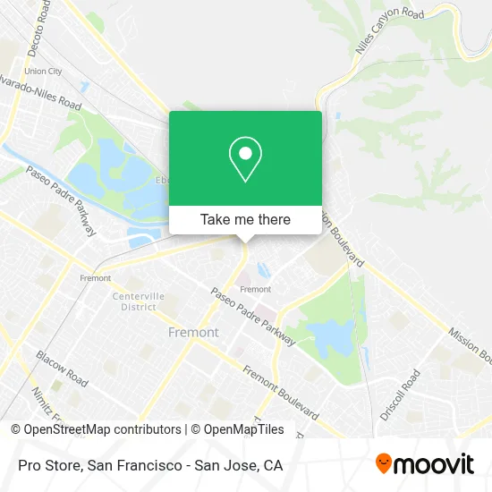 Pro Store map