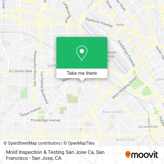Mold Inspection & Testing San Jose Ca map