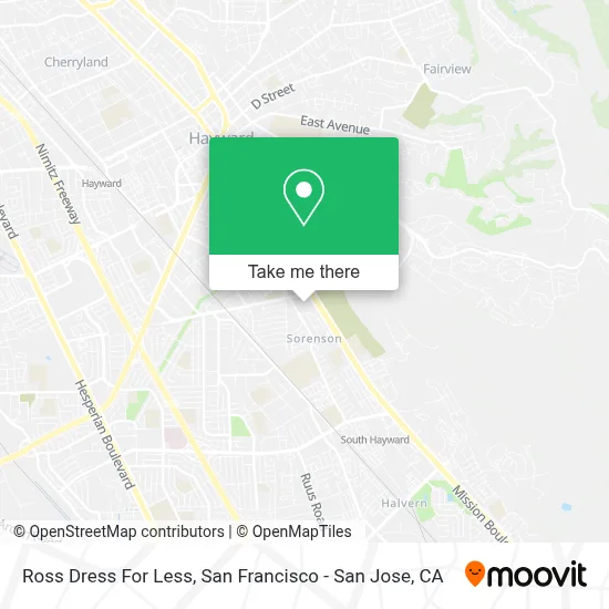 Ross Dress For Less map
