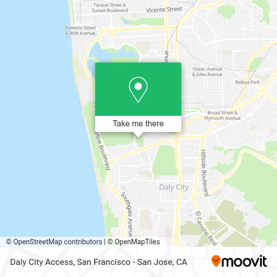 Daly City Access map
