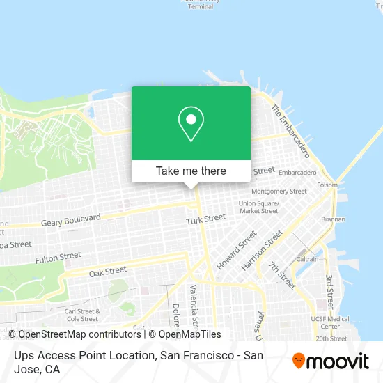 Ups Access Point Location map