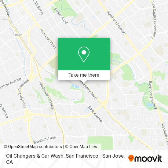 Oil Changers & Car Wash map