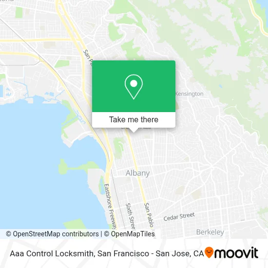 Aaa Control Locksmith map