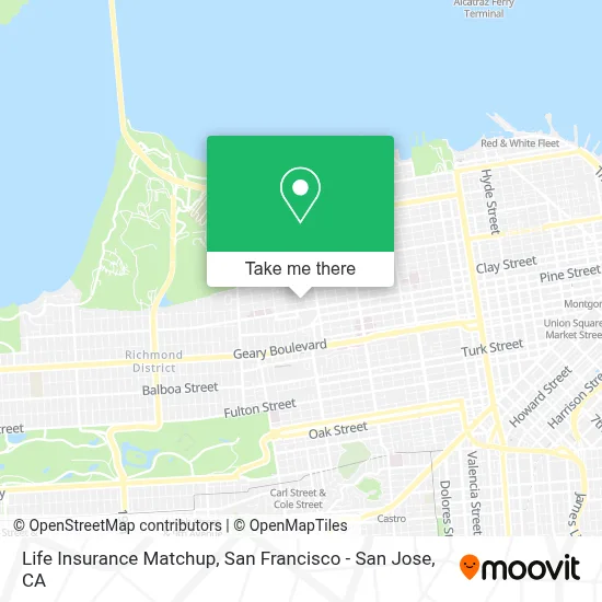 Life Insurance Matchup map