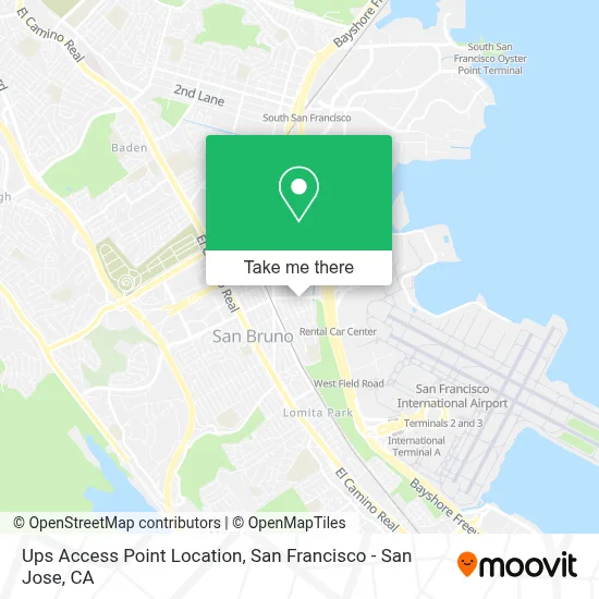 Ups Access Point Location map