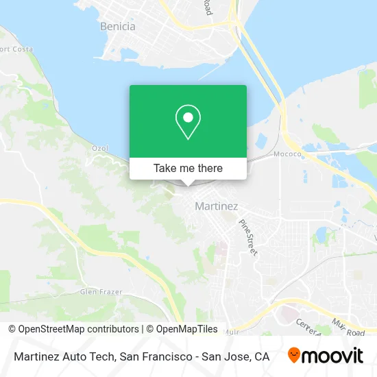 Martinez Auto Tech map