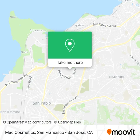 Mac Cosmetics map