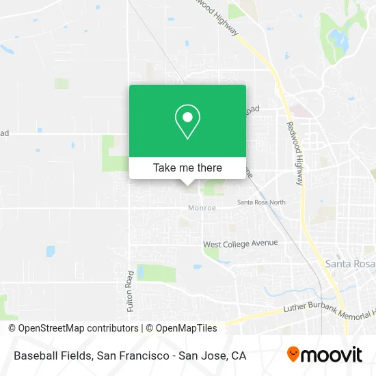 Baseball Fields map