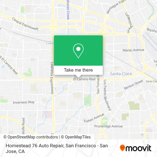 Homestead 76 Auto Repair map
