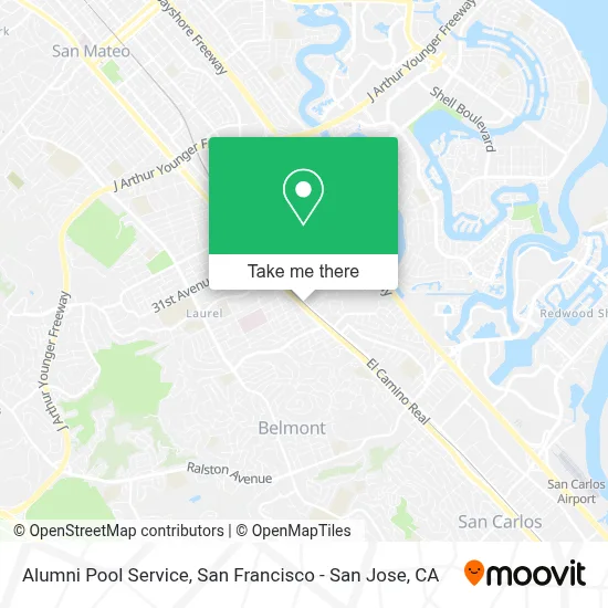 Alumni Pool Service map