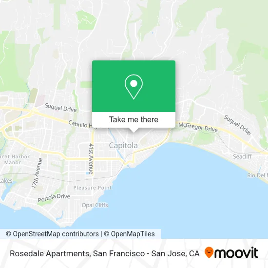 Rosedale Apartments map