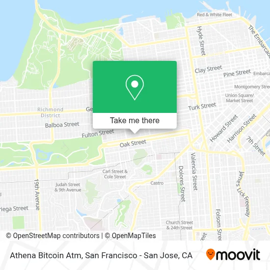Athena Bitcoin Atm map