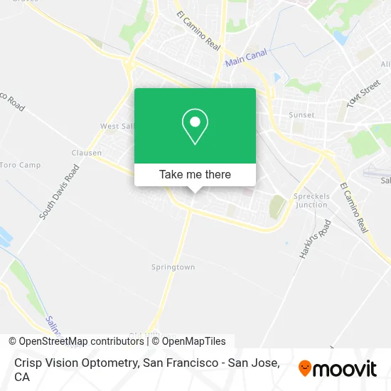 Crisp Vision Optometry map