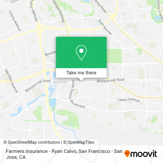 Farmers Insurance - Ryan Calvo map