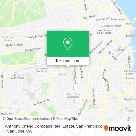 Anthony Cheng Compass Real Estate map