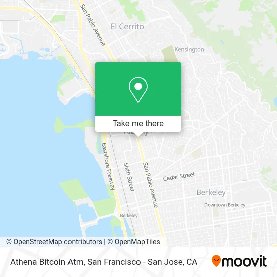 Athena Bitcoin Atm map