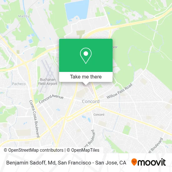 Benjamin Sadoff, Md map