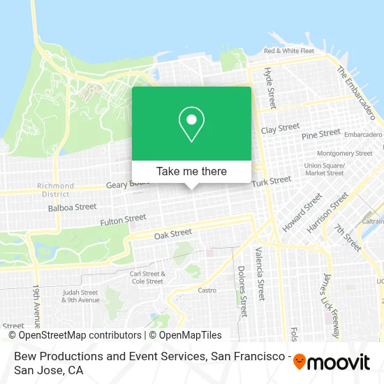 Bew Productions and Event Services map