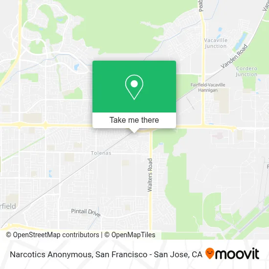 Narcotics Anonymous map