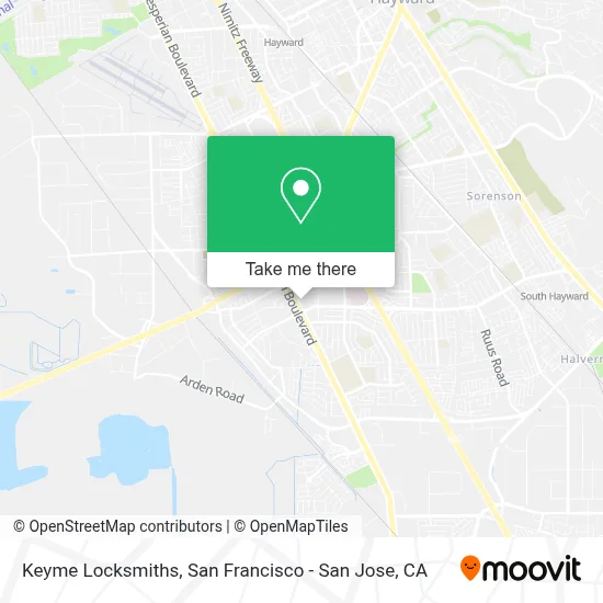 Keyme Locksmiths map