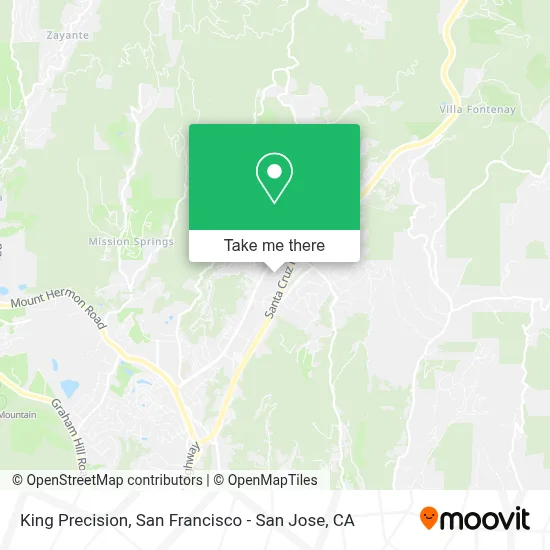 King Precision map