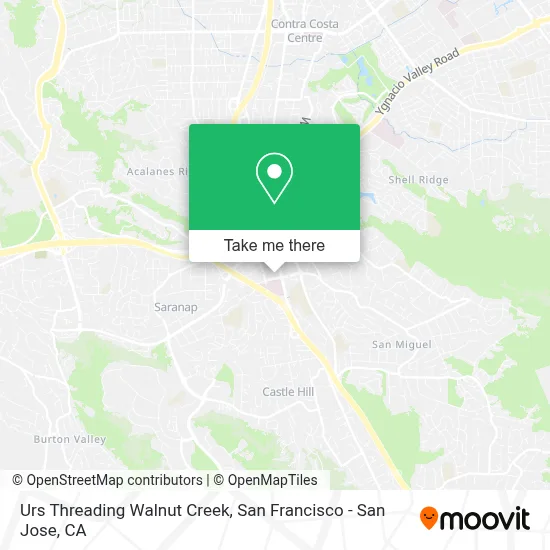 Urs Threading Walnut Creek map