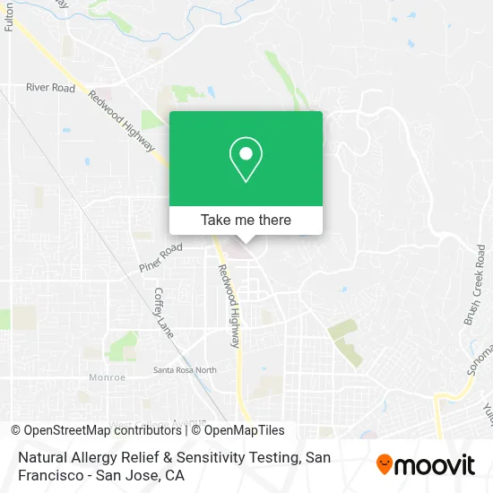 Natural Allergy Relief & Sensitivity Testing map