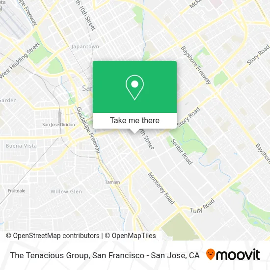The Tenacious Group map