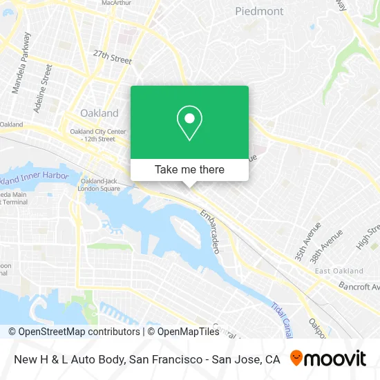 New H & L Auto Body map