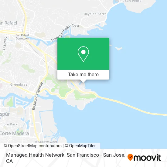 Managed Health Network map