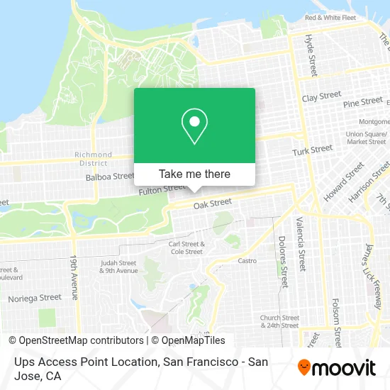 Ups Access Point Location map
