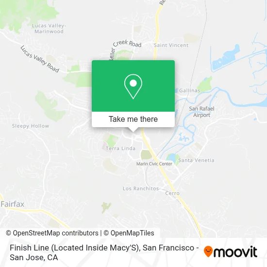 Finish Line (Located Inside Macy'S) map