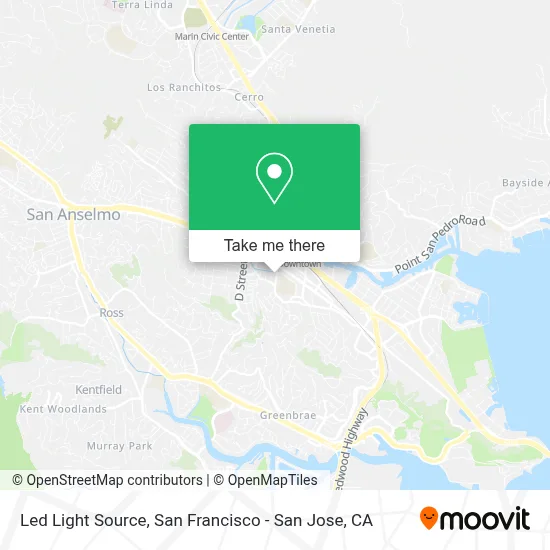 Led Light Source map