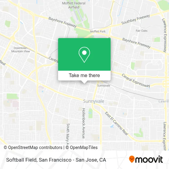 Softball Field map